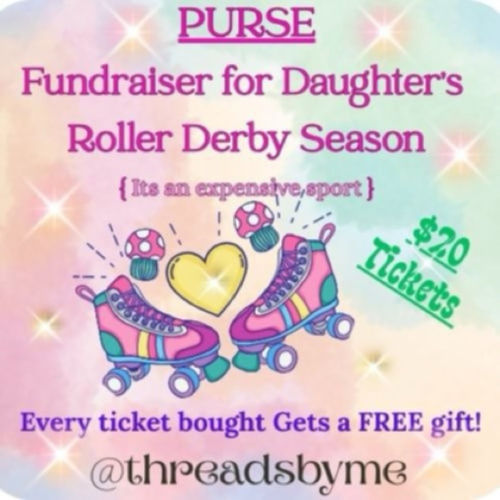 ROLLER DERBY PURSE FUNDRAISER(look at description for details) 🛼🛼🛼🛼🛼